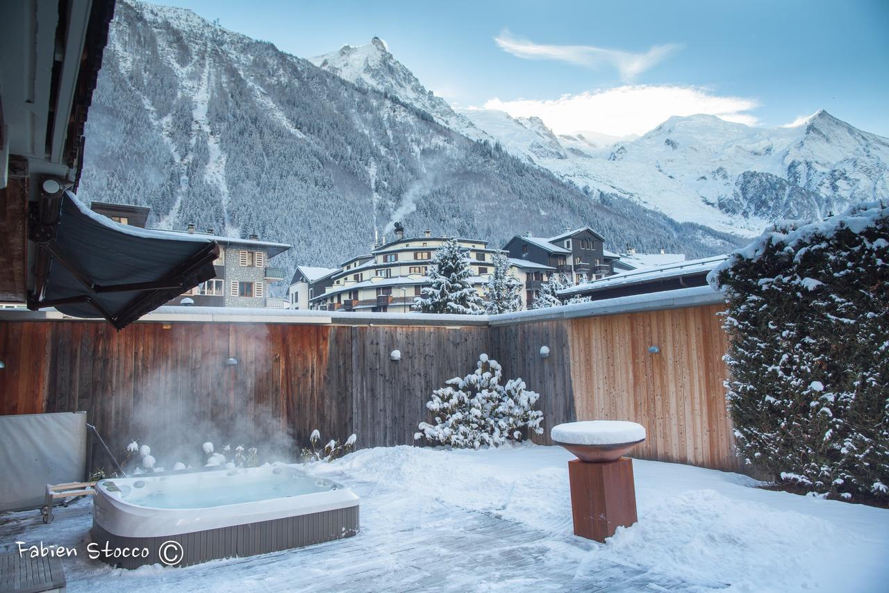 Apartment Au Bon Coin - Luxury Chamonix Hidden Haven, Mont Blanc View, Hot Tub And Garden 外观 照片
