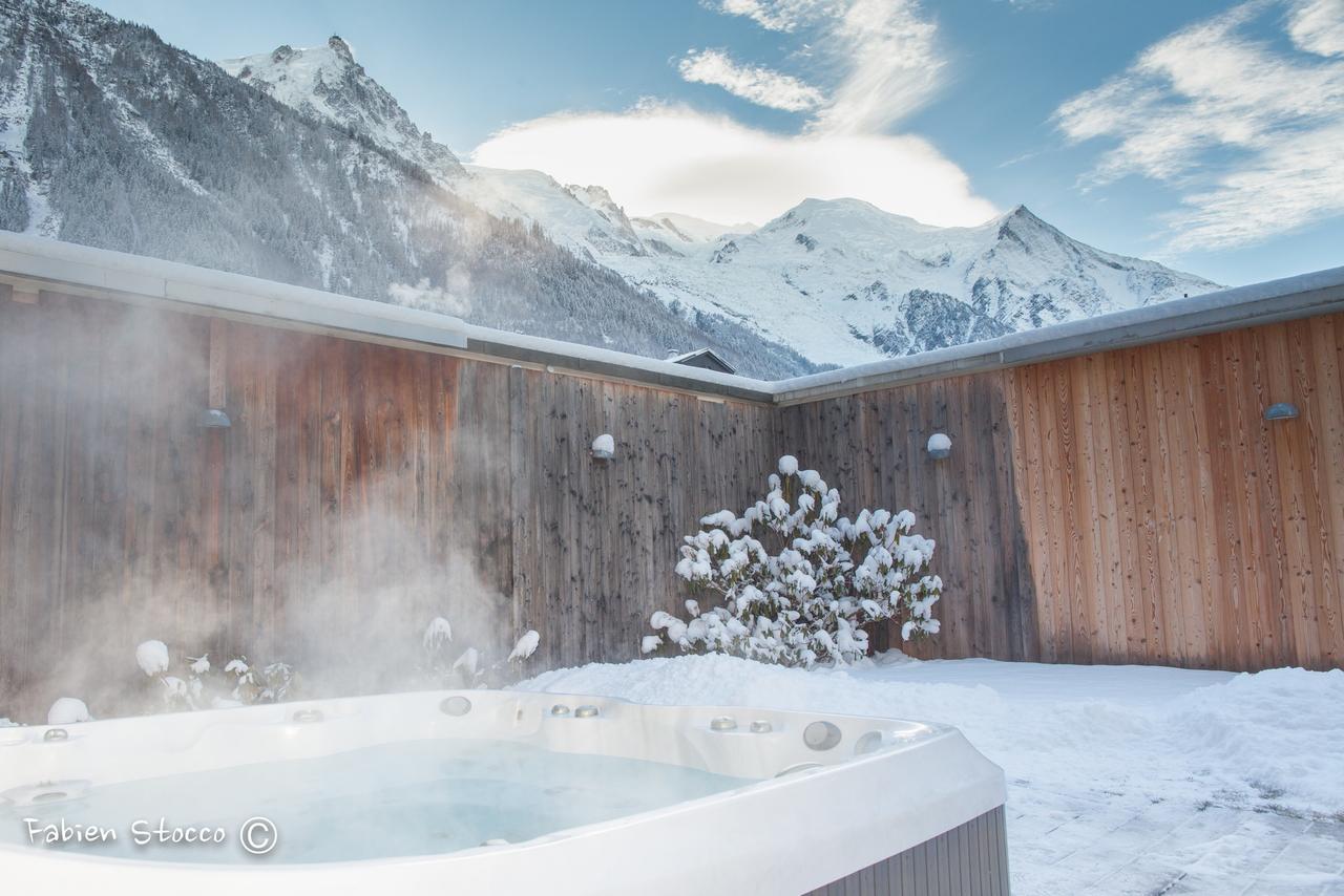 Apartment Au Bon Coin - Luxury Chamonix Hidden Haven, Mont Blanc View, Hot Tub And Garden 外观 照片